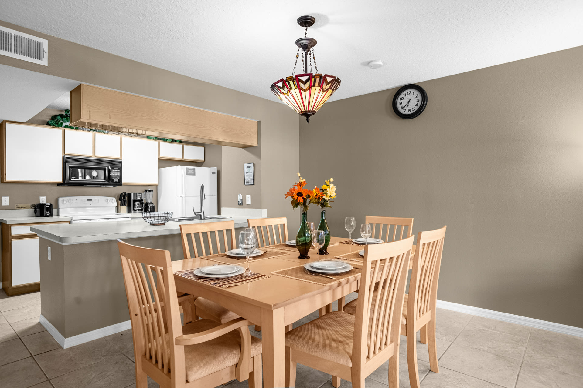 Enjoy Family Meals Around The Spacious Dining Table For Six