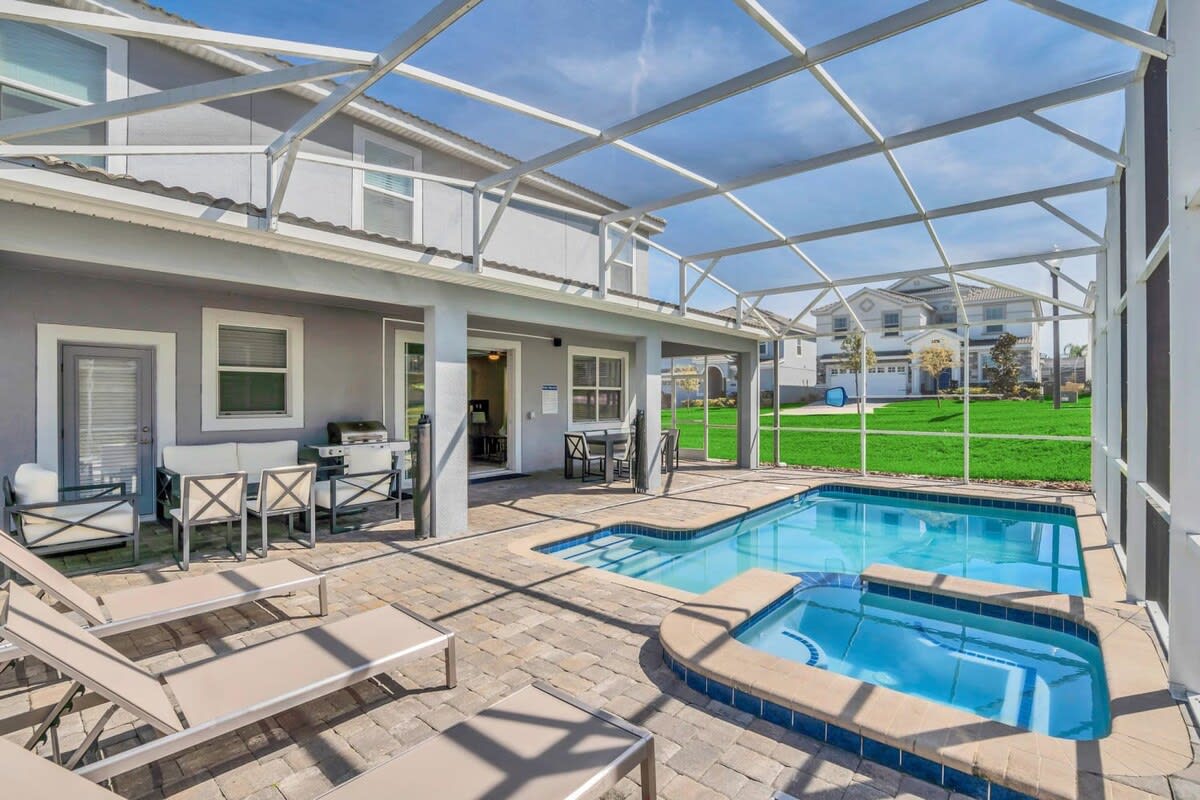 22 Guest Luxury Resort Pool Home Near Disney