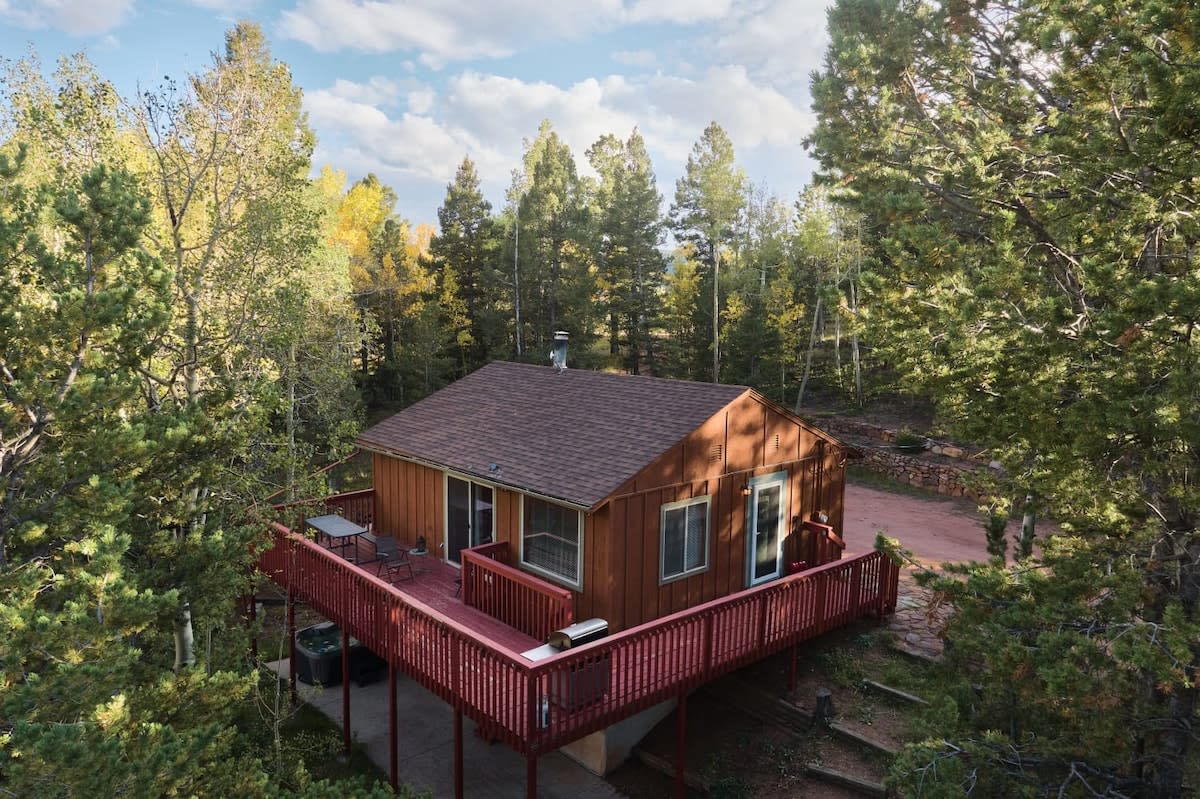 Private Mountain Cabin w/ Hot Tub + Forest Views — Divide, CO — vacation rental