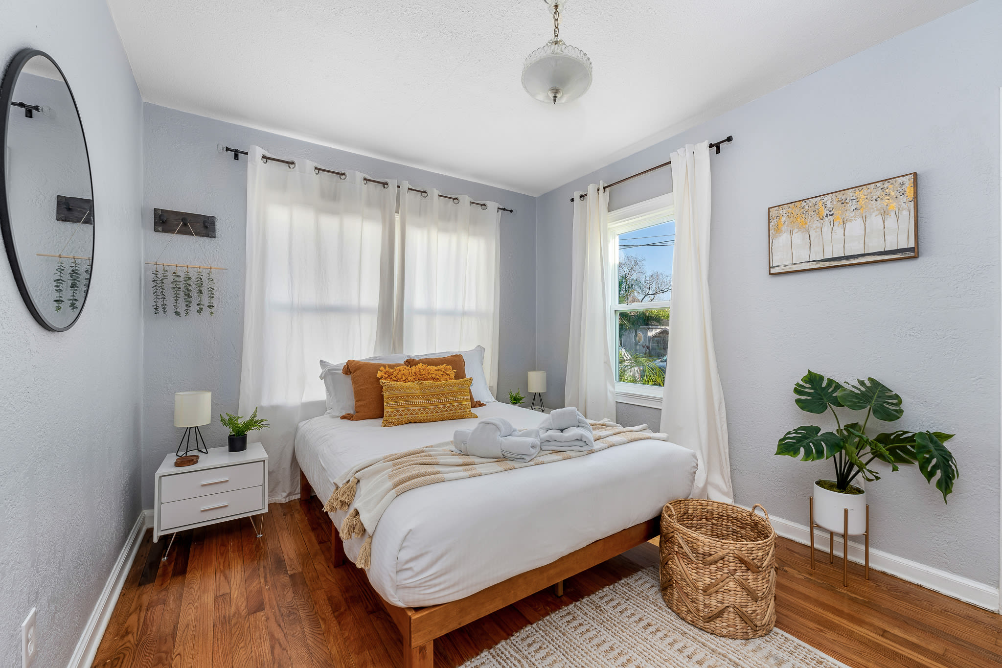 Comfortable queen-size bed