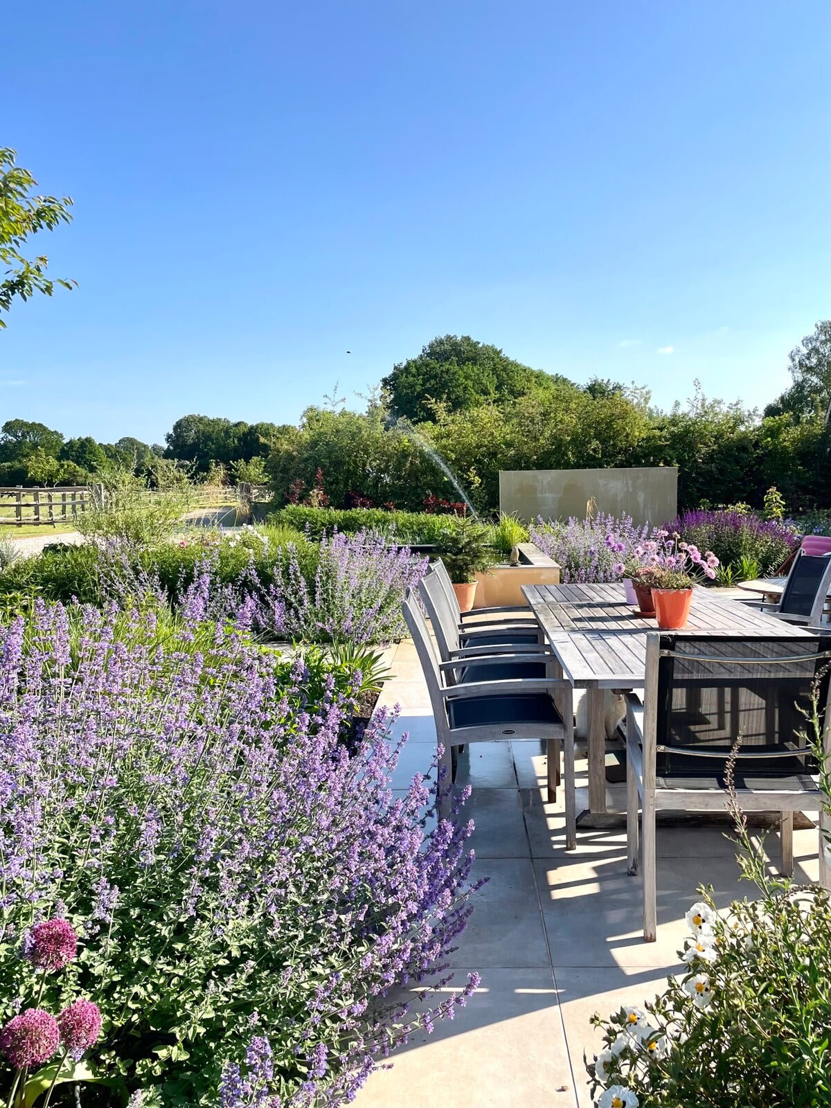 Enjoy BBQs and evening in the garden as the sunsets.