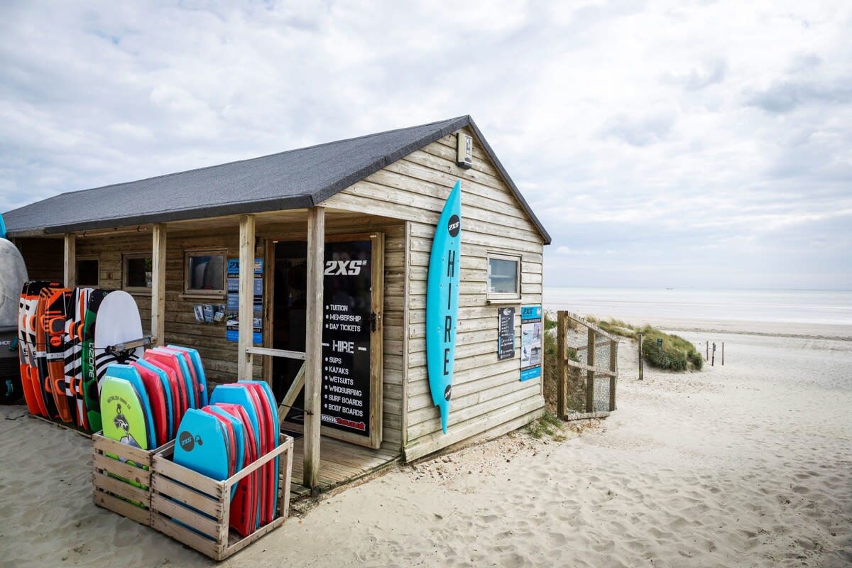 Head to West Wittering beach to try your hand at some watersports (pictured, 2XS)