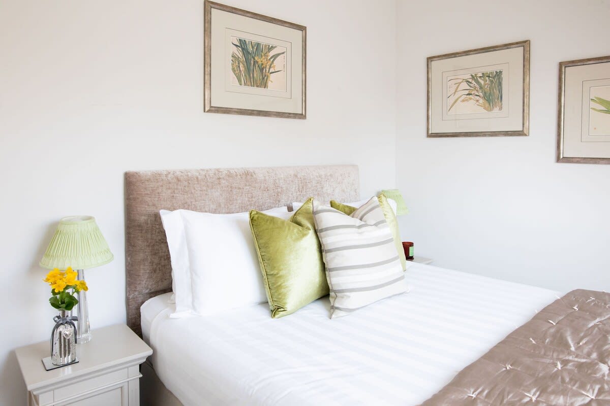 The home offers three comfy bedrooms to sleep up to 6 guests.