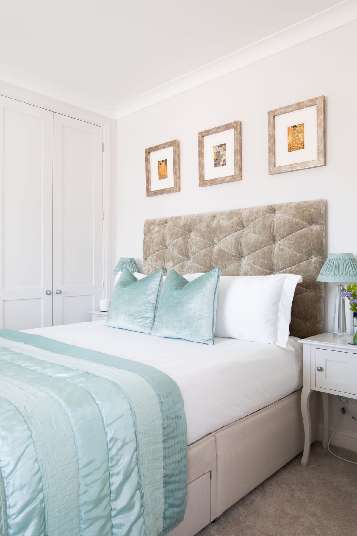 The master king room offers comfy bedding and quality linen