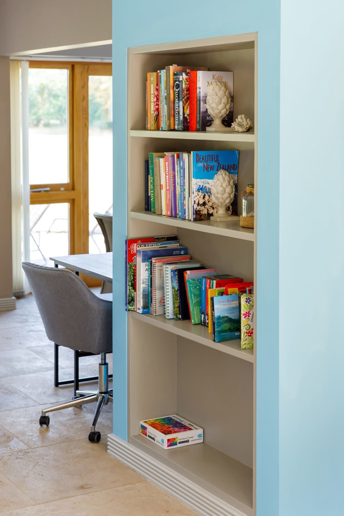 You'll find plenty of reading material at the home.