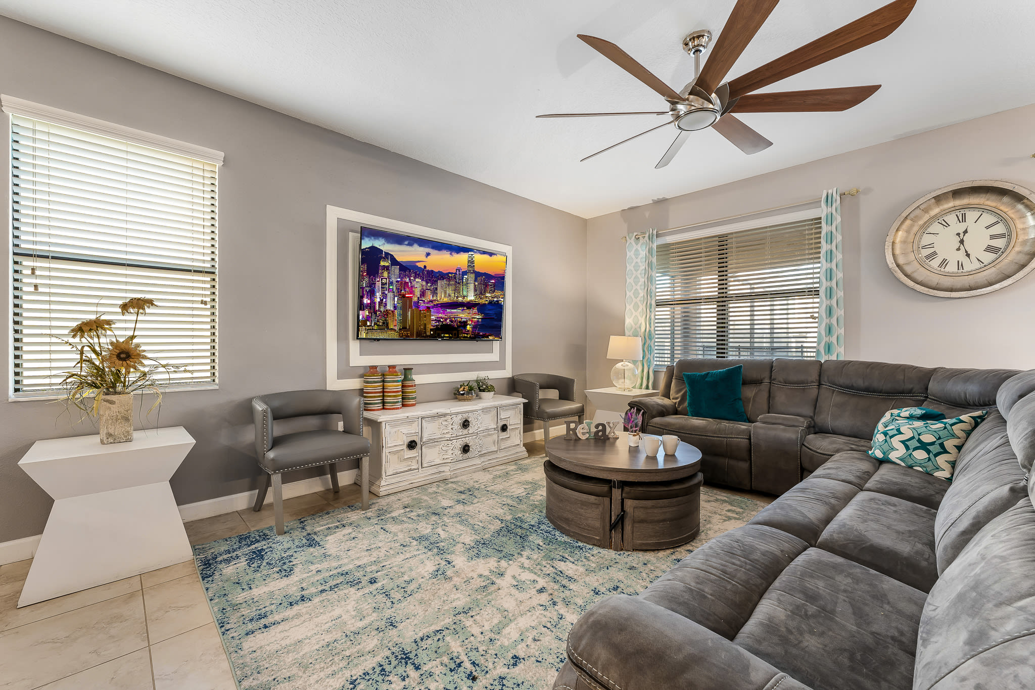 Open living room w/ comfy seating and a relaxed, welcoming vibe.