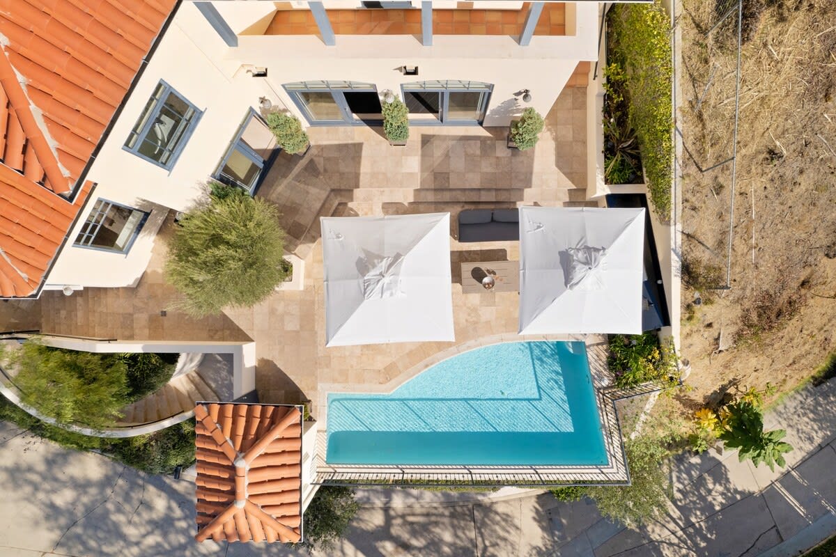 Bird's eye view of the stunning Chateau