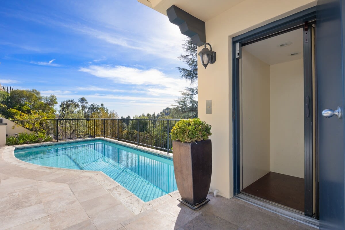 Let your worries melt away in the gorgeous corner pool