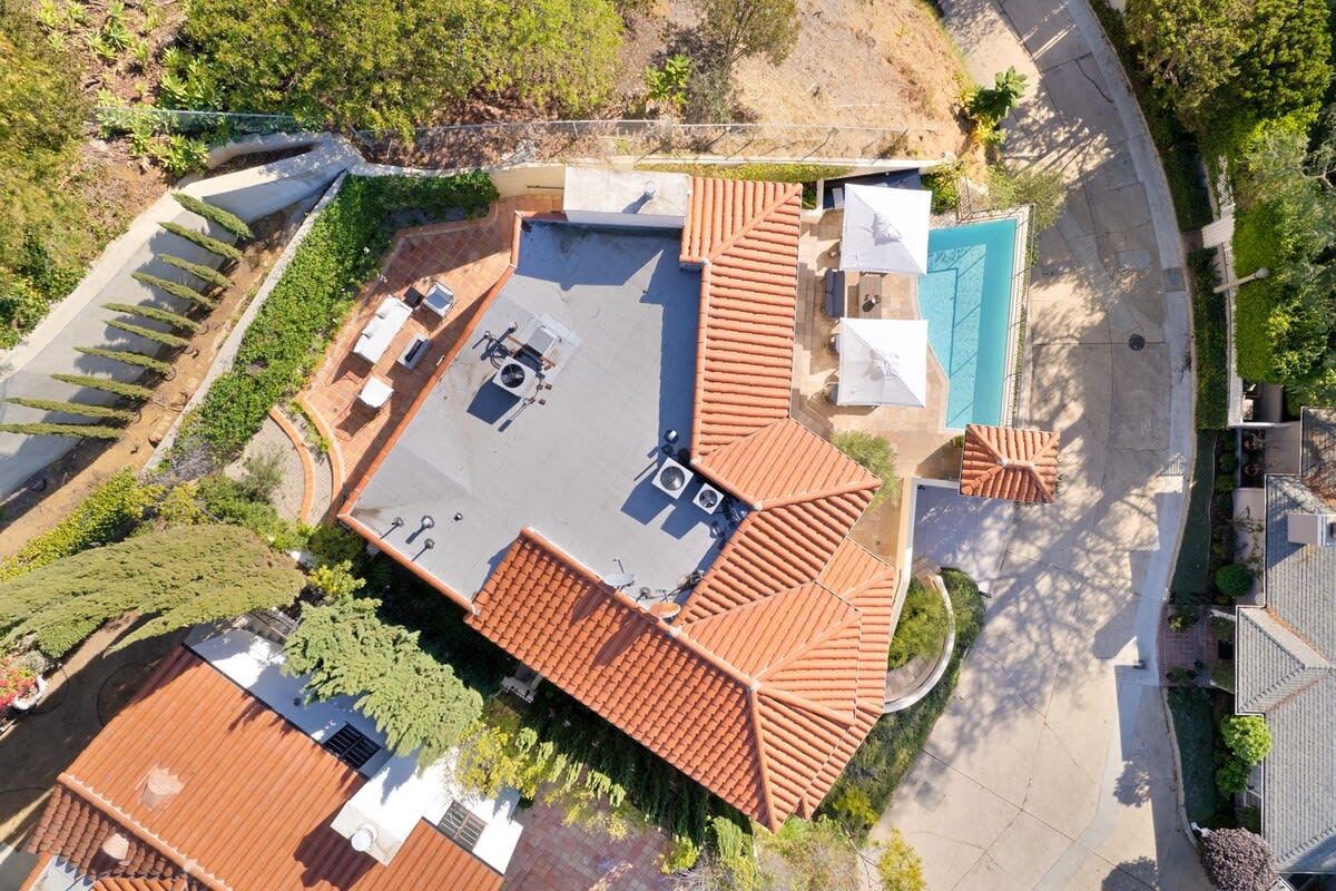 Bird's eye view of the stunning Chateau