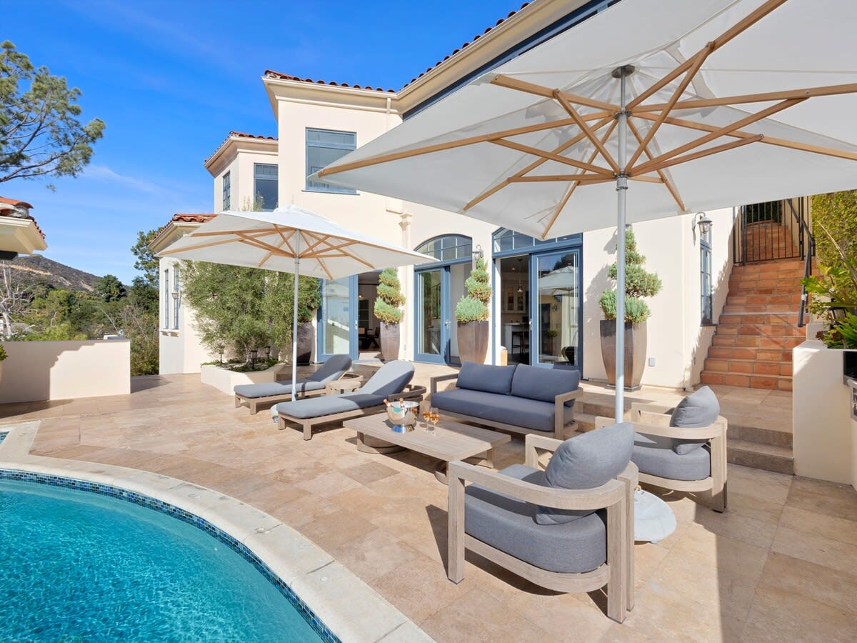 Gather poolside with friends or family