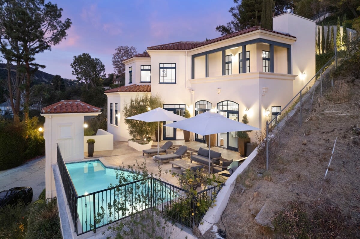 The California Beverly Hills are an ideal location for this modern French style Chateau