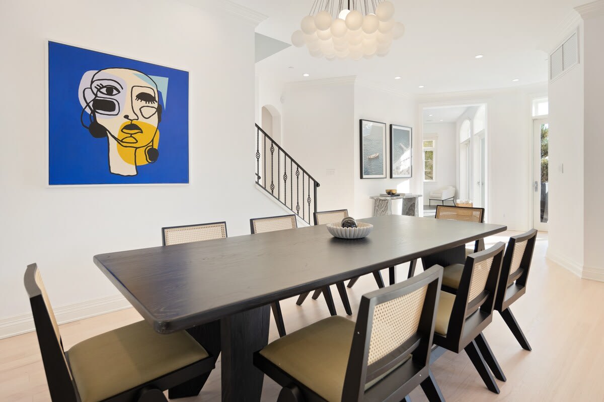 Wine and dine in the spacious dining area