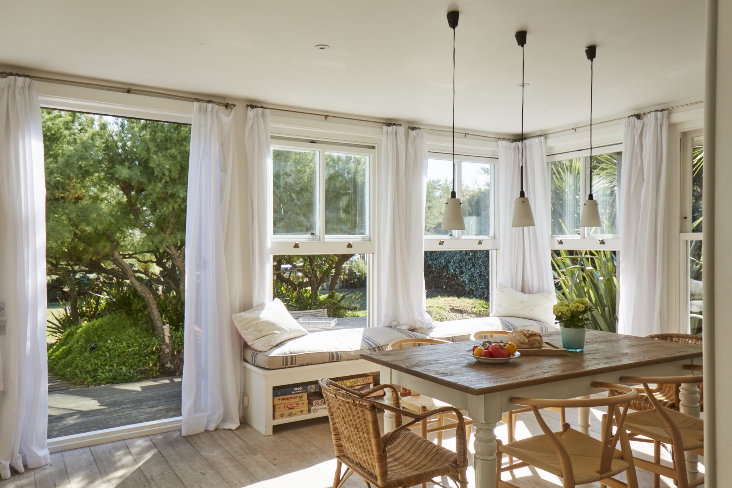 Gather the family for memorable meals in the light and airy dining space, just off the kitchen.