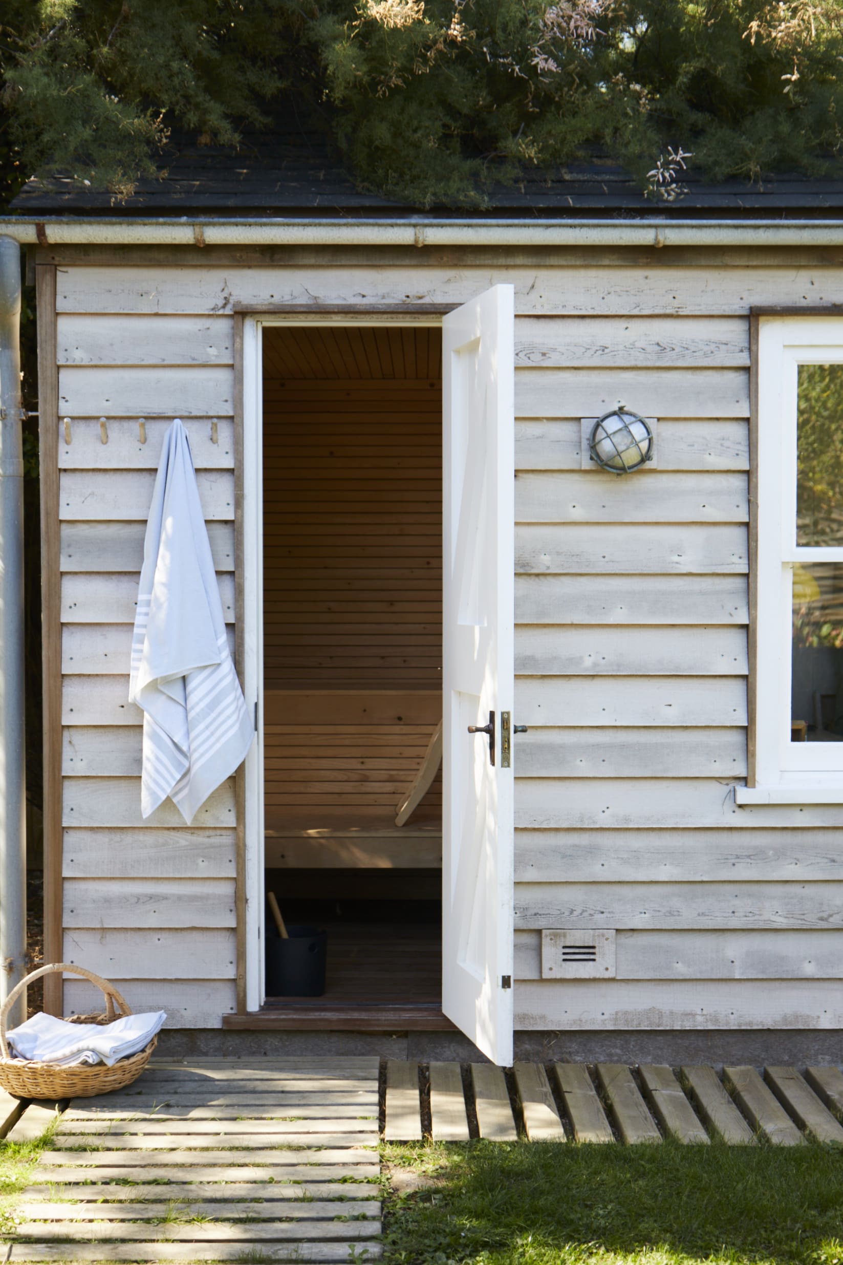 You have the luxury of your own private sauna.