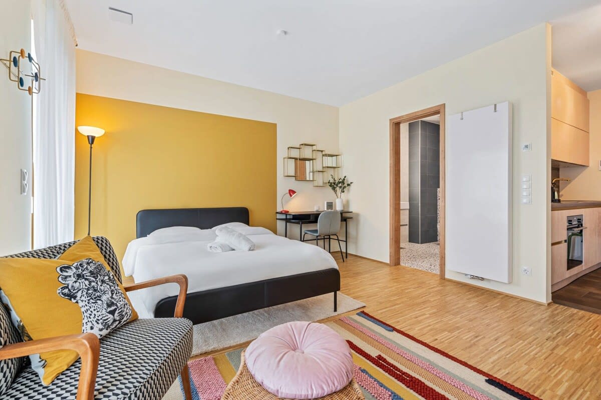 Sleep, work, and dine in a space designed for urban living.