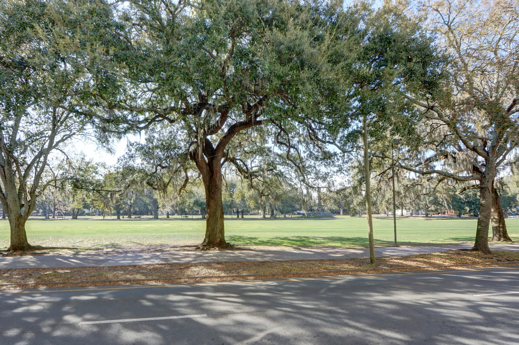 Right when you walk out the main door you're at the park!