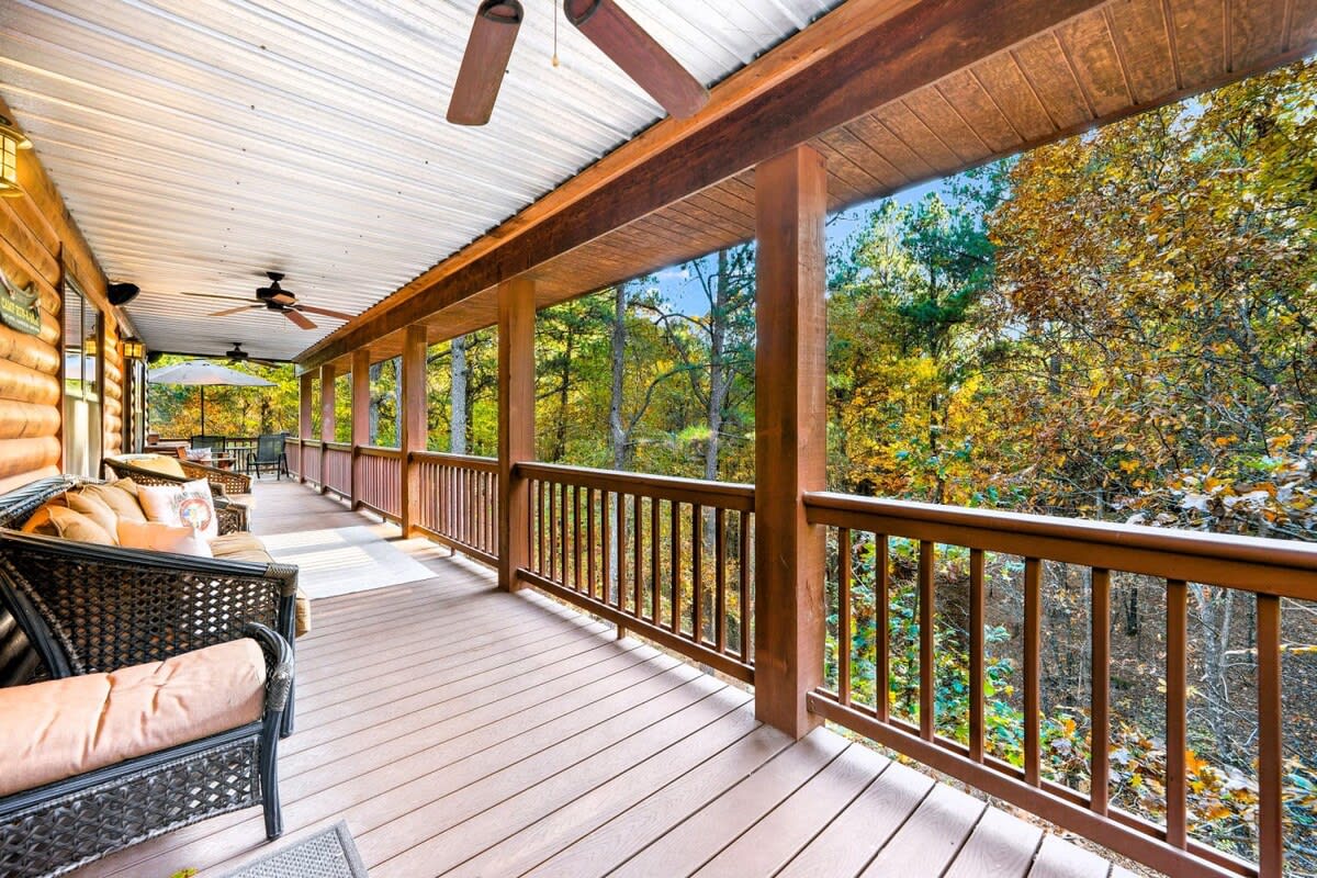 New! Creekside Cabin w/ Spa + Views, Sleeps 12!