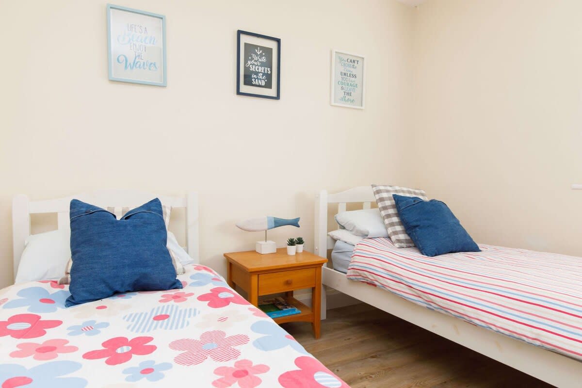 The twin room is a good size and has all your home from home comforts.