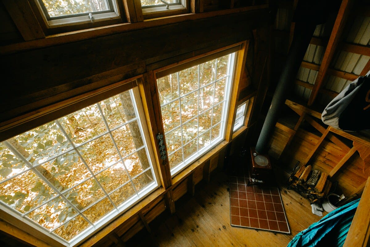 The view from the sleeping loft
