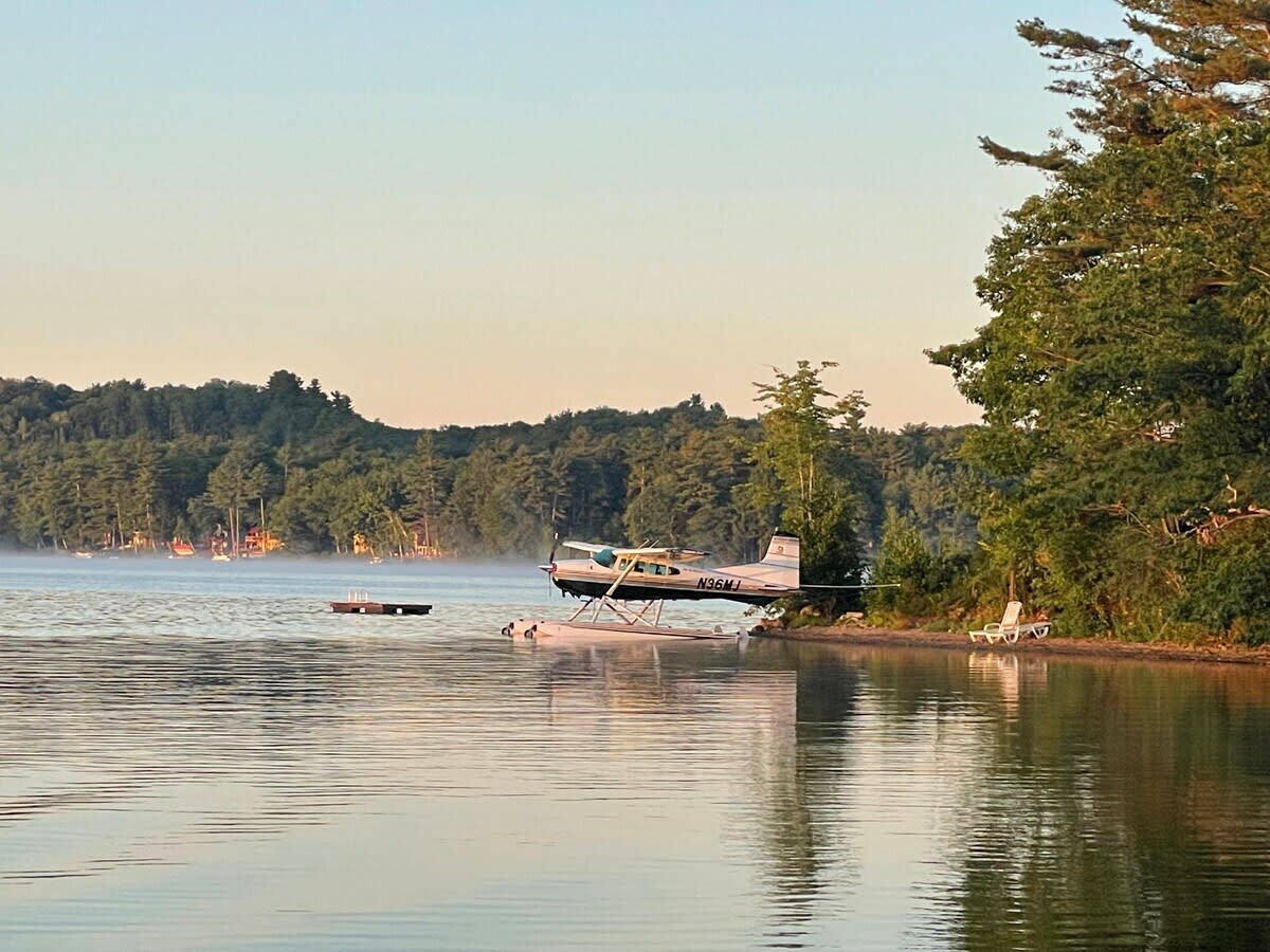 Fly in and park your float plane on our beach!