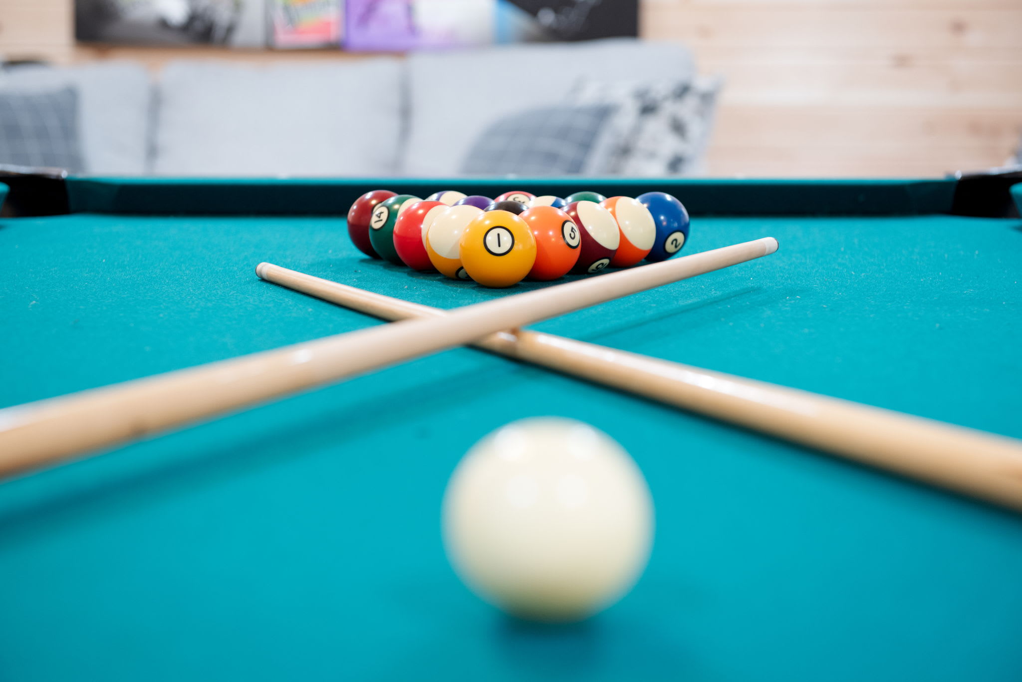 Close-Up on the Fun
Whether you're a seasoned pool player or just in it for laughs, this setup promises easy fun and a great hangout spot.