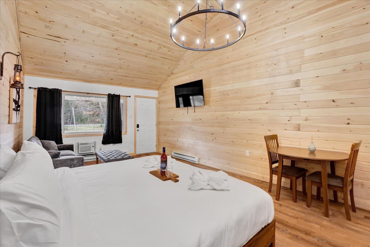Vaulted Pine Pocono Modern | Firepits | Pickleball