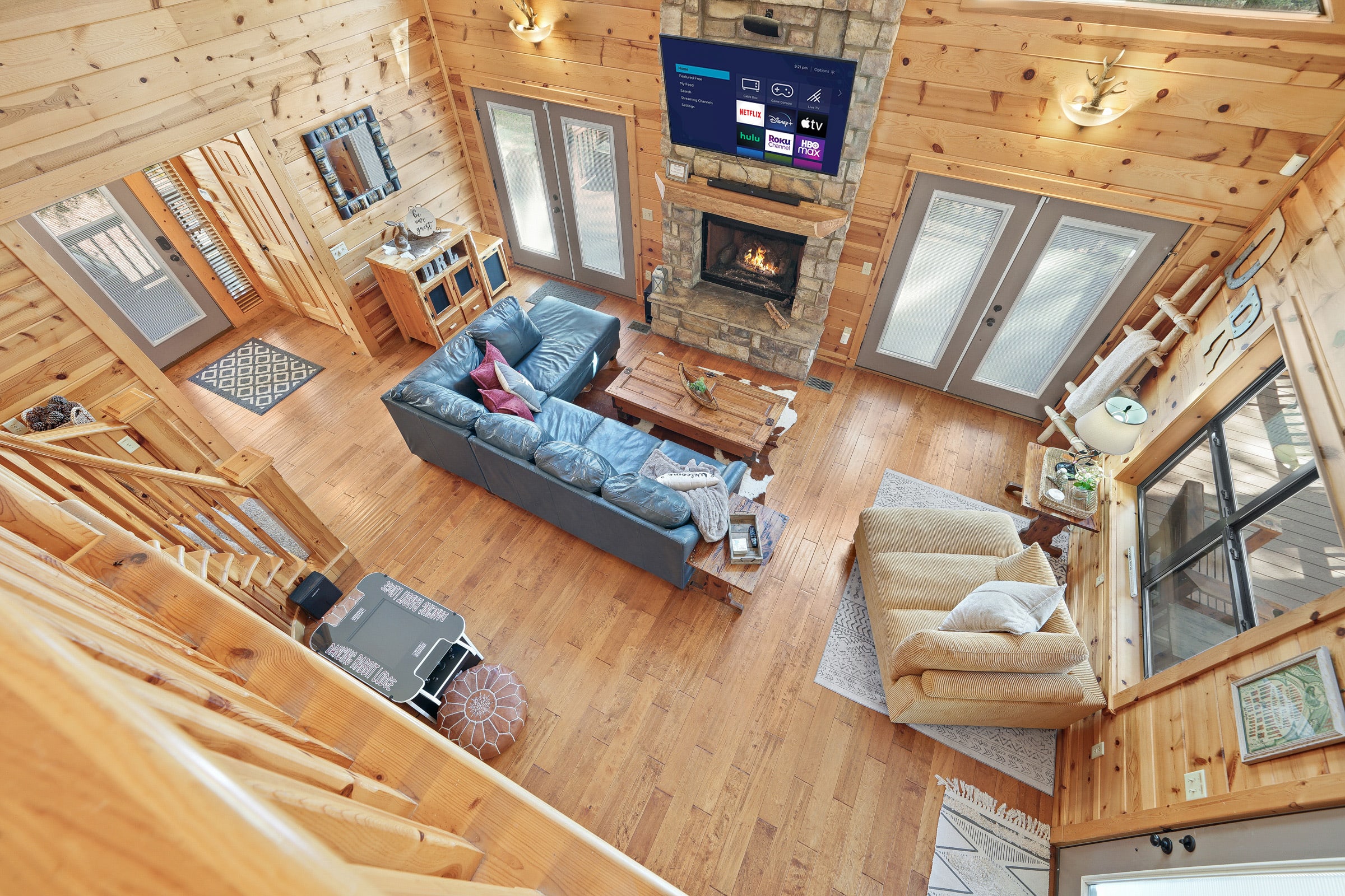 New! Creekside Cabin w/ Spa + Views, Sleeps 12!