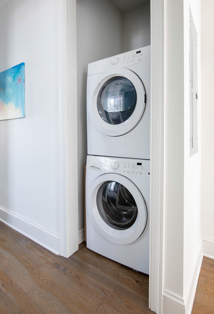 Washer + Dryer for your use!
