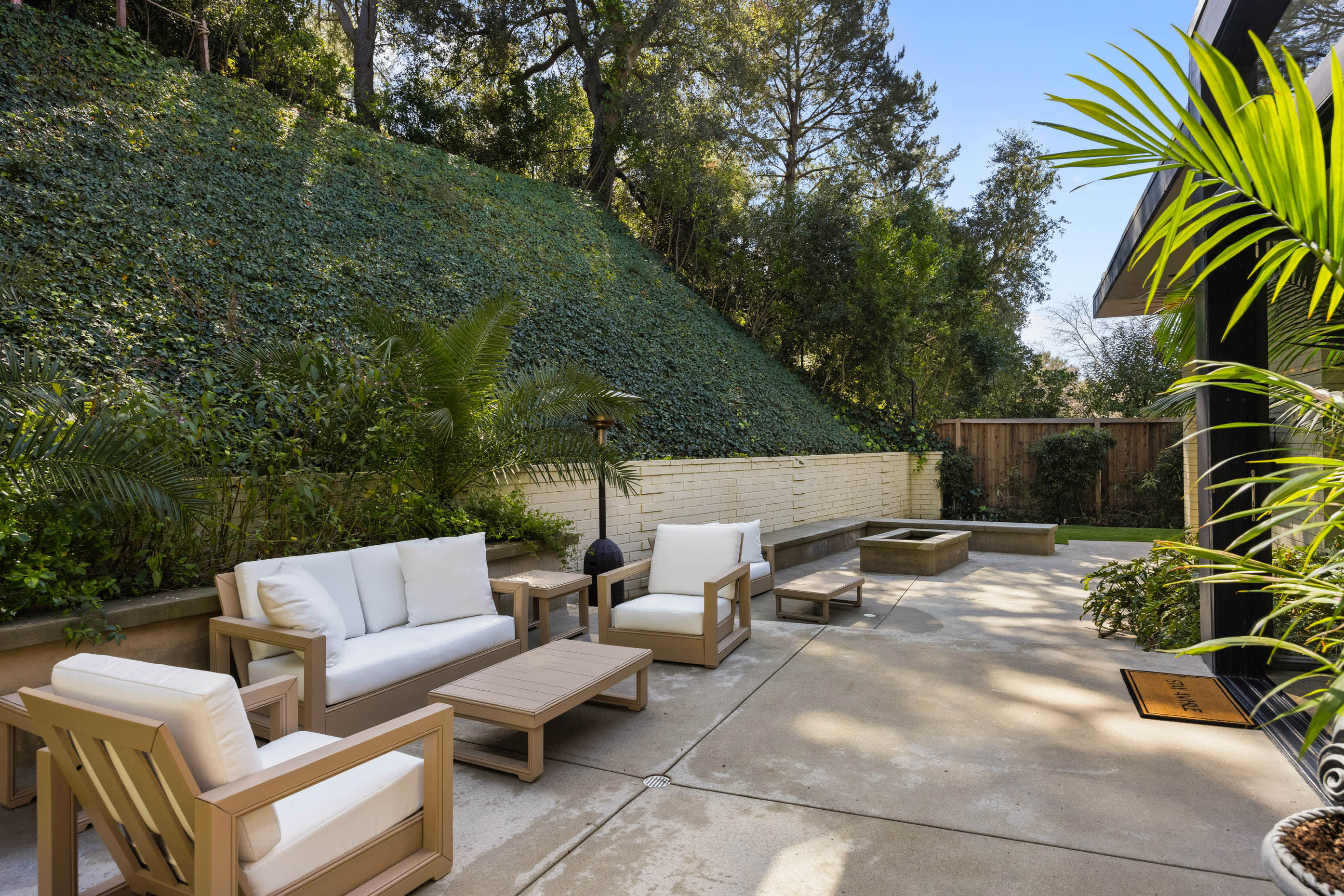 Enjoy morning coffee or evening cocktails surrounded by the peaceful ambiance of the outdoors.