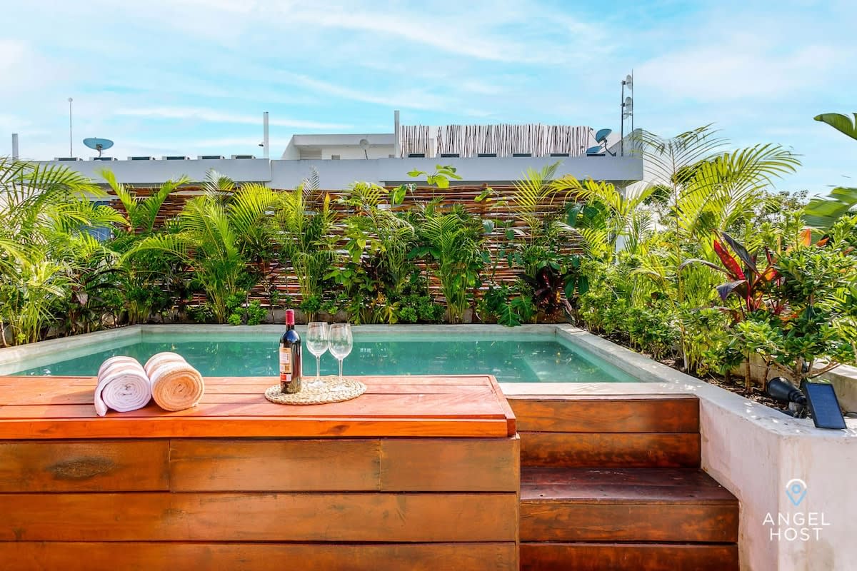 Luminous 2-Story Suite w/ Rooftop Pool & BBQ — Tulum, Quintana Roo — vacation rental