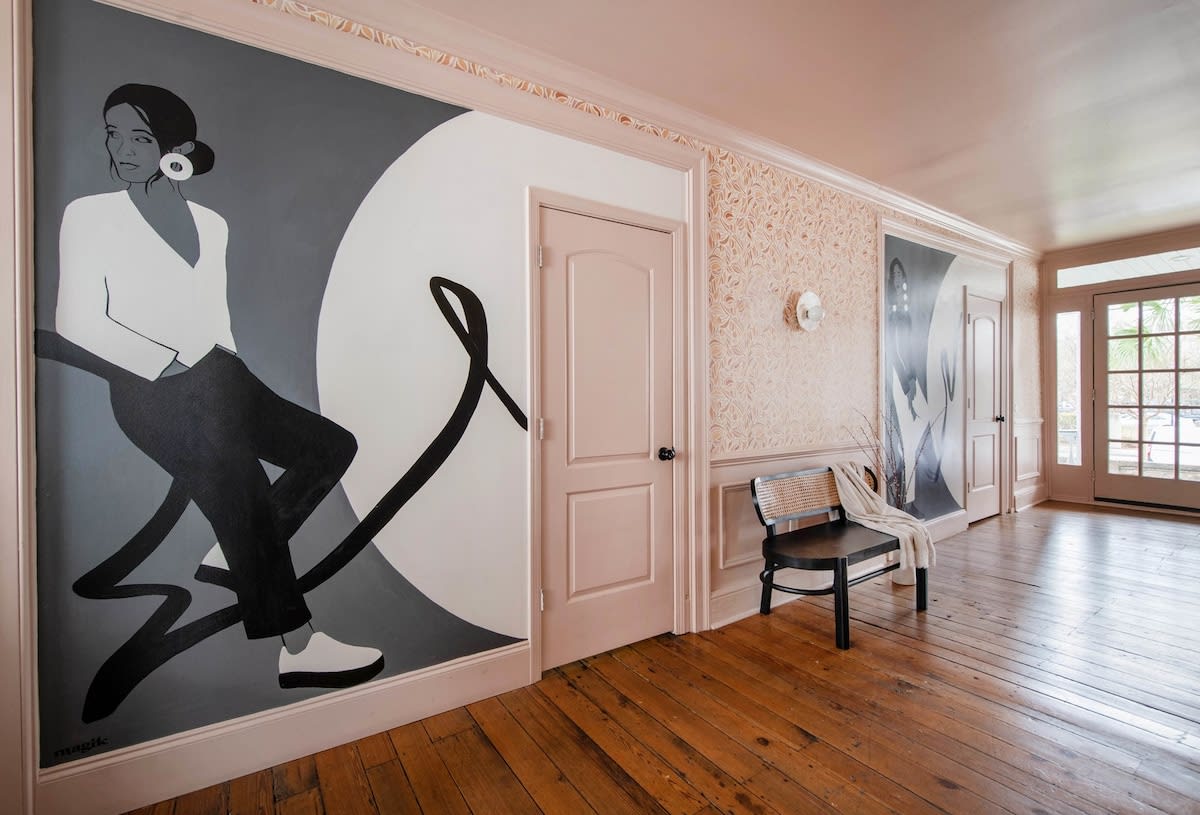 Murals through the Airbnb! 
