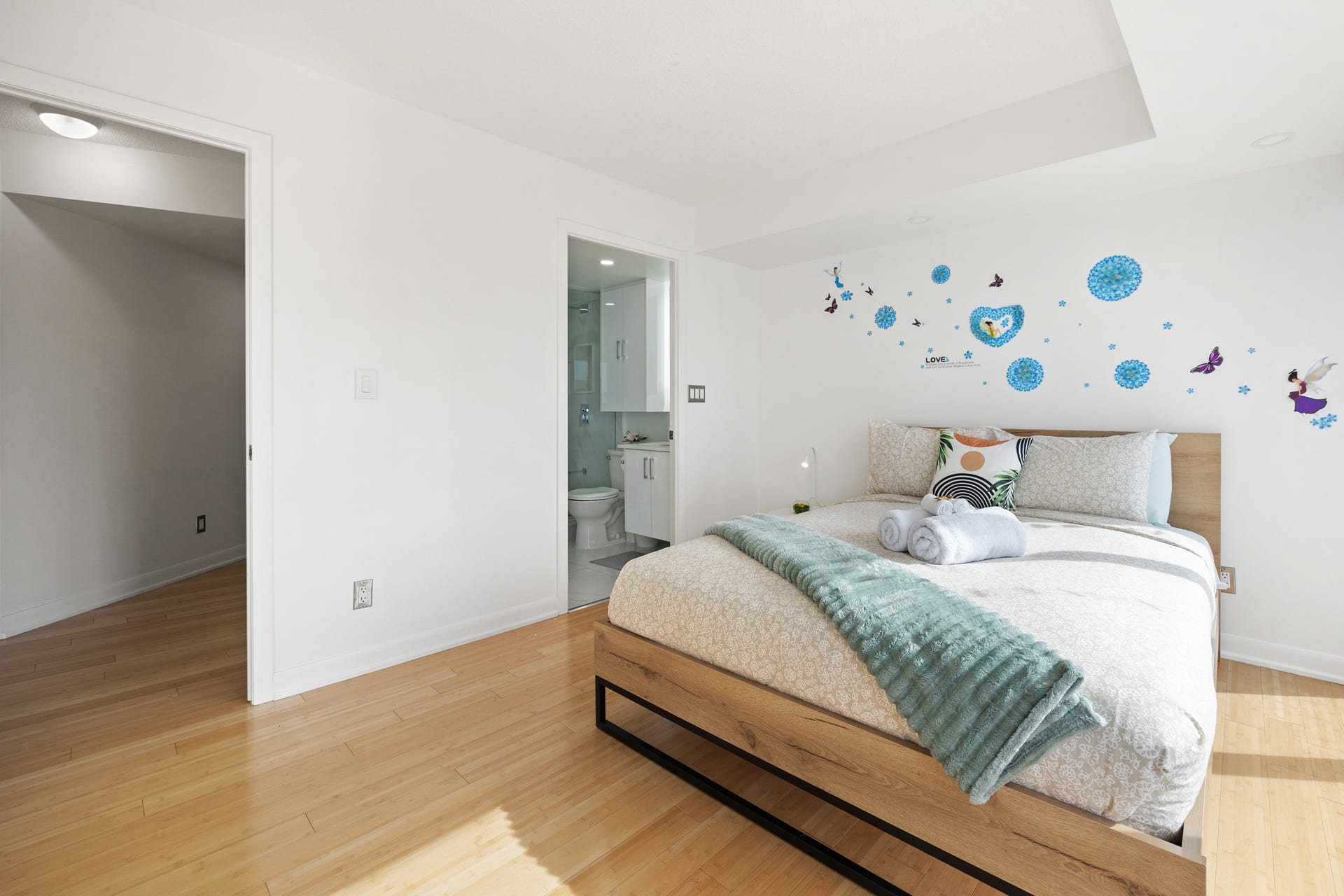 Elegant Queen Bedroom With Scenic Views And Thoughtful Decor