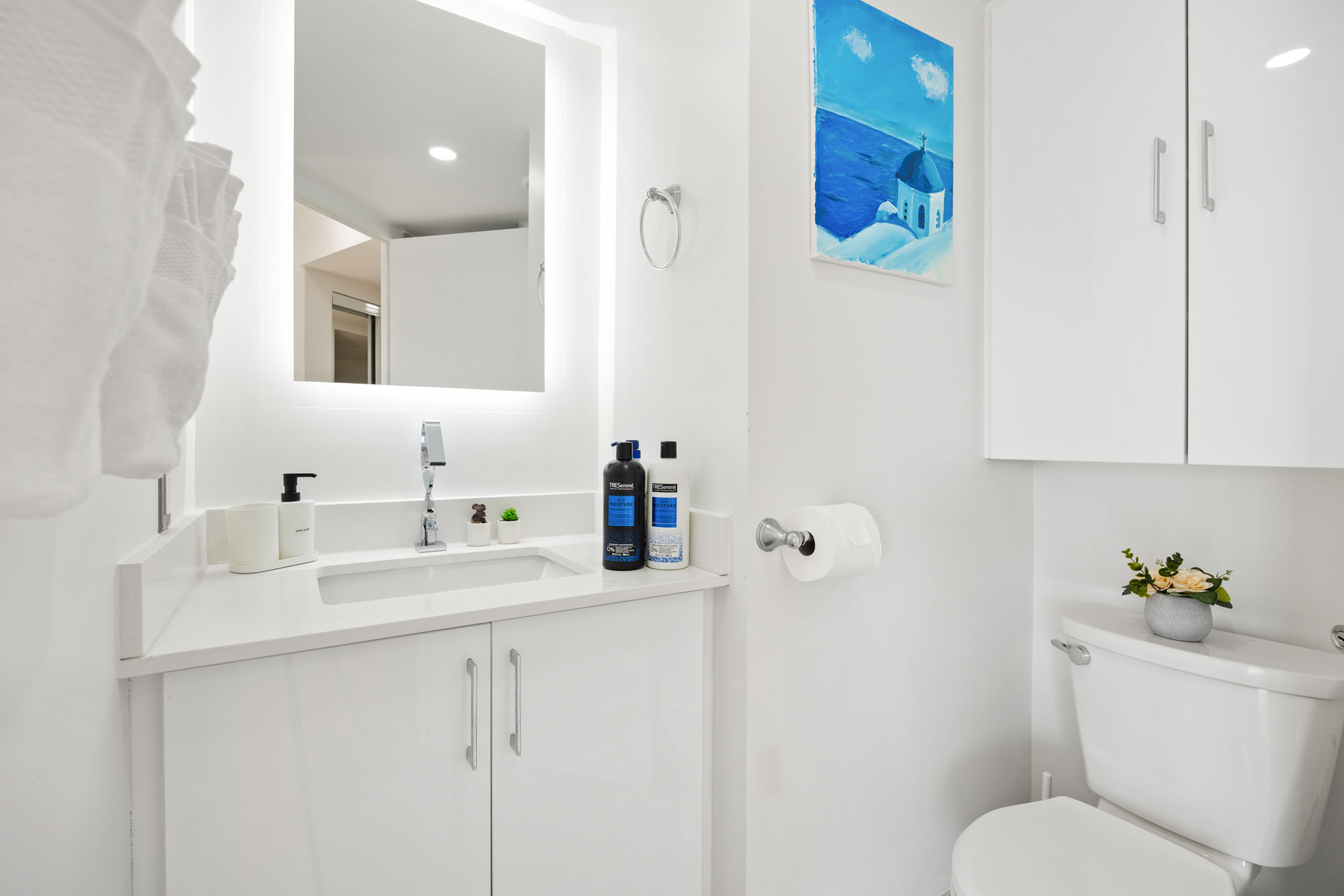Contemporary Bathroom With Elegant Finishes And Ample Storage