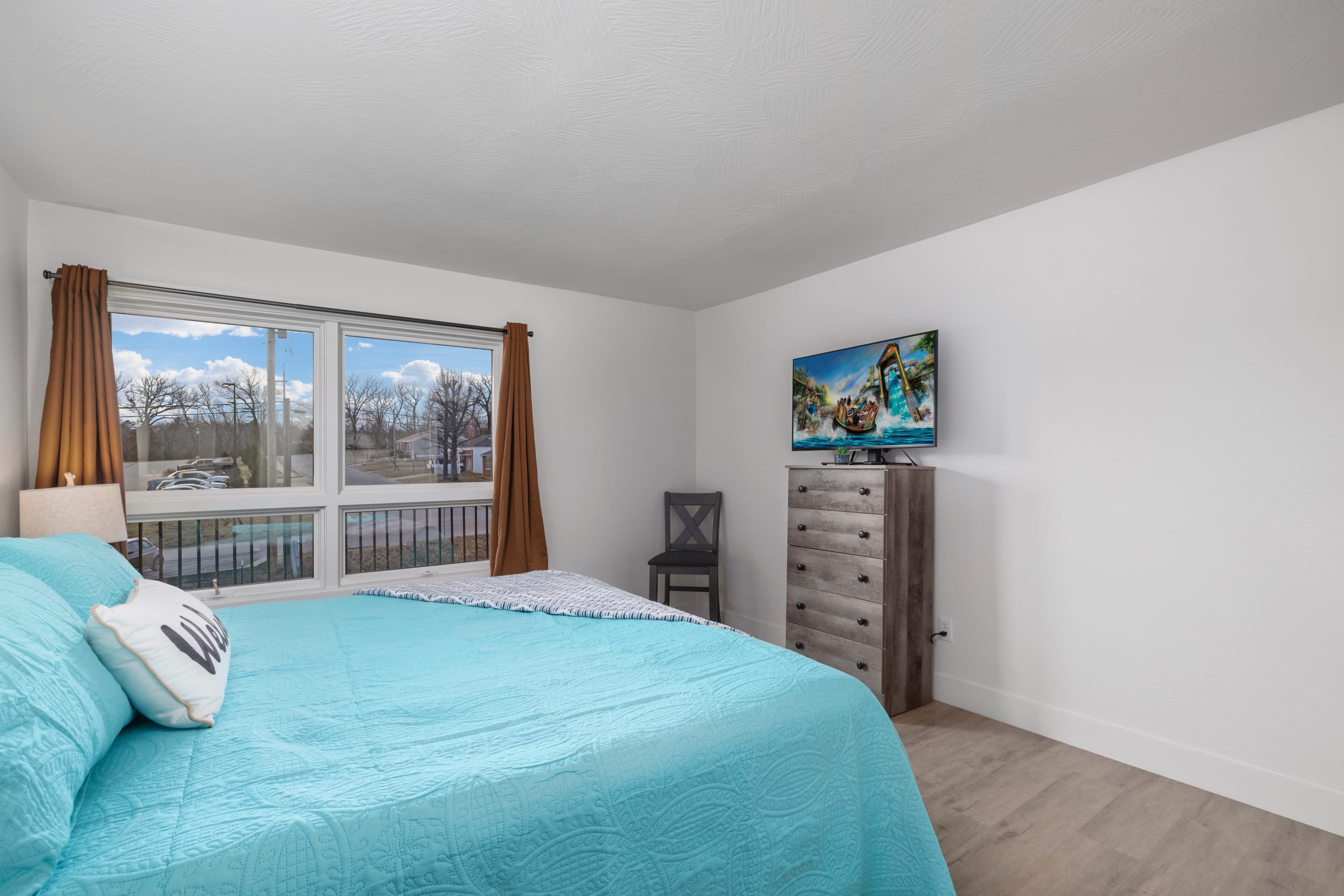 Both King Suites offer a side chair and 45" Insignia FireTV.