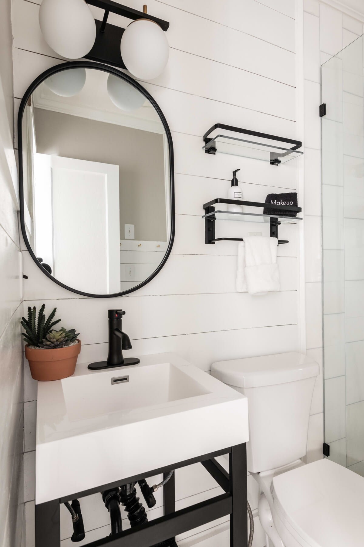 Full bathroom with a walk-in shower