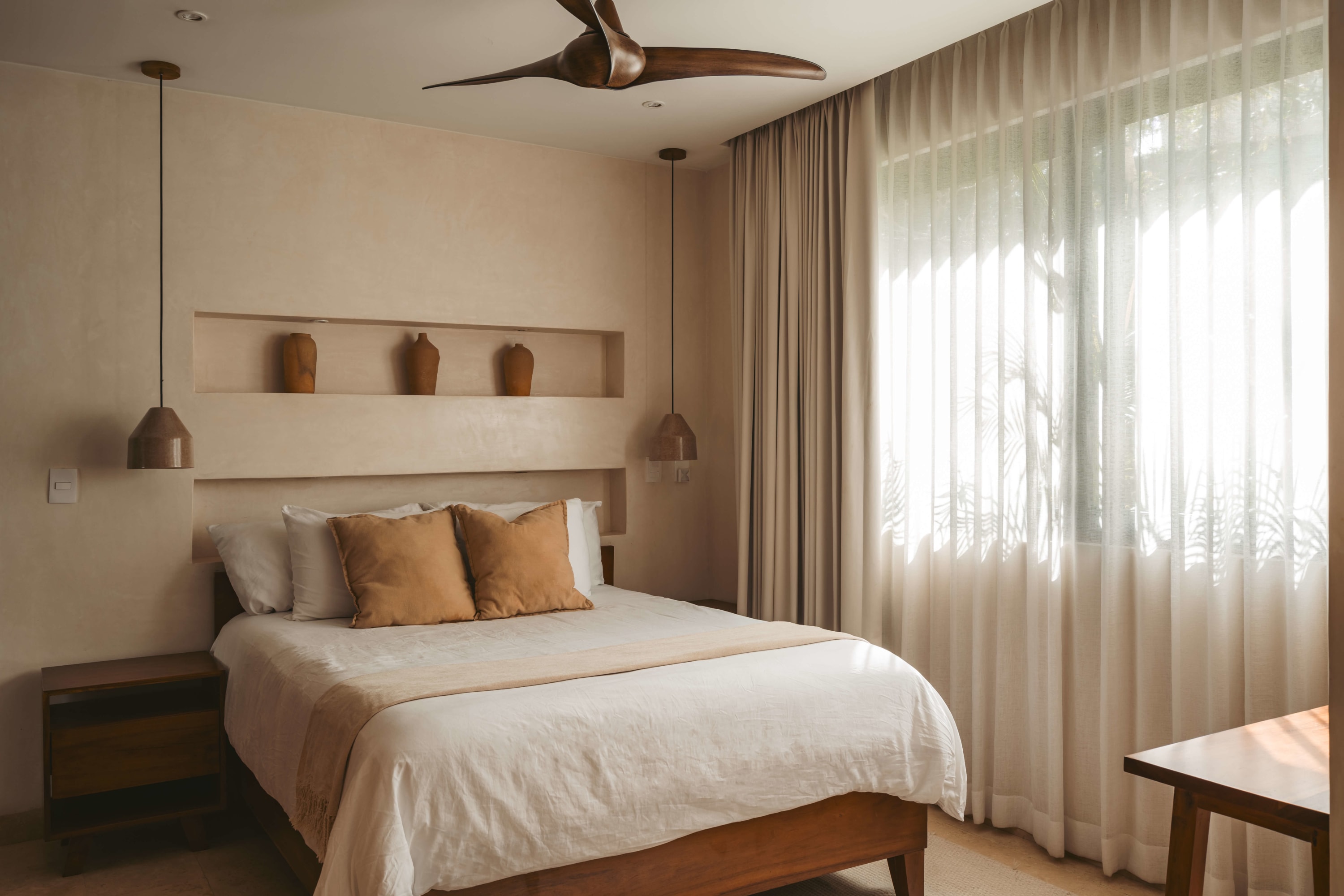 Modern room with large windows