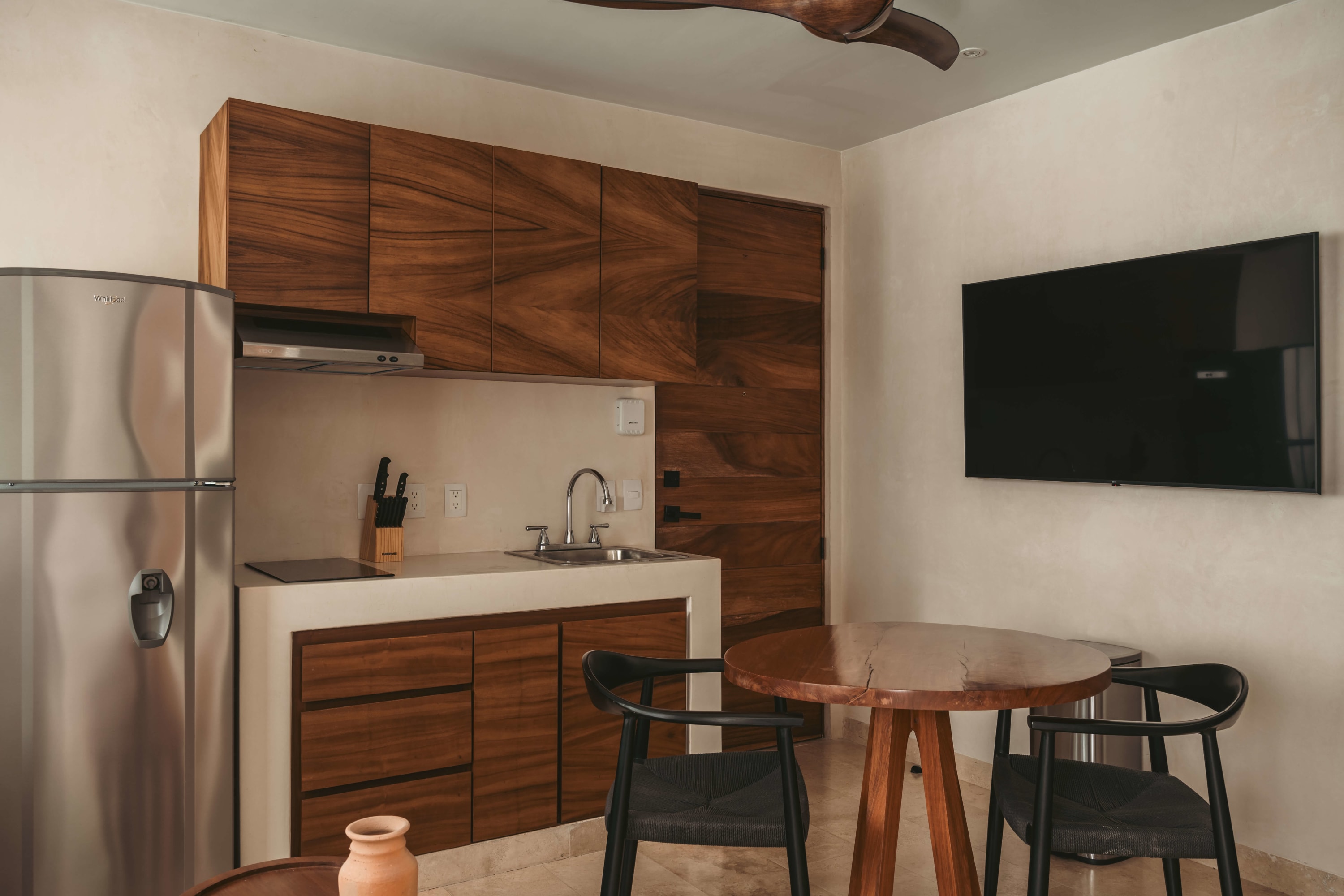 Modern kitchen located on the second floor, fully equipped