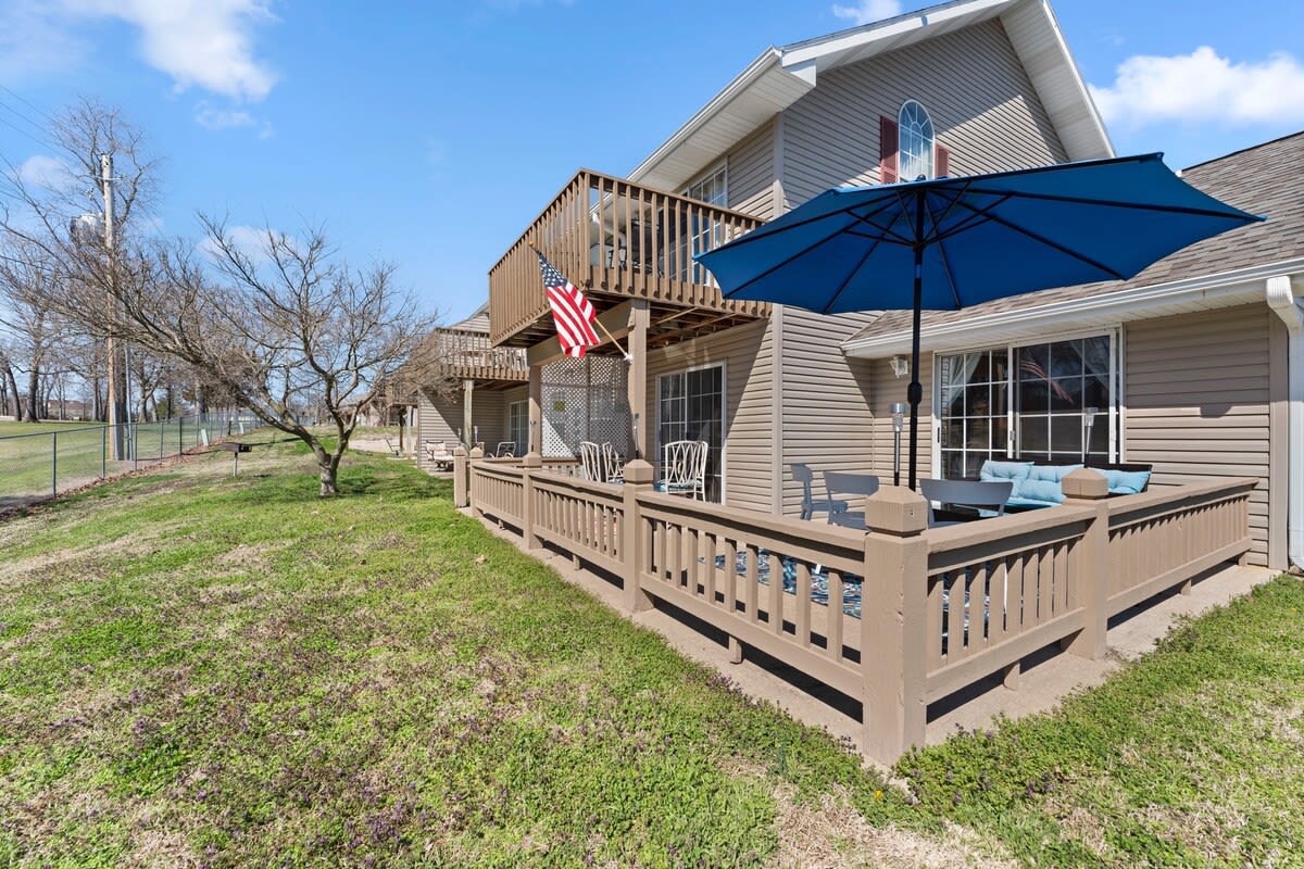 Beautiful patio, backyard and all overlooking the golf course