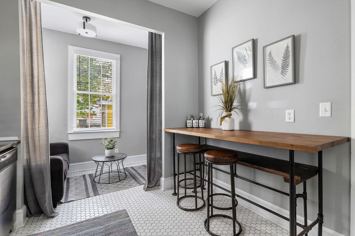 Dining area off first floor kitchen