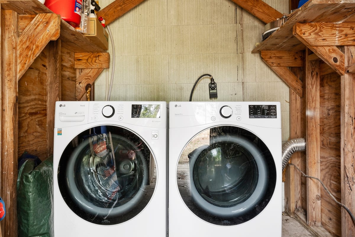 Washer + Dryer connected to the main house