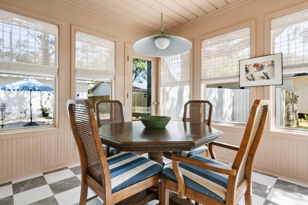 Dining room off the kitchen 