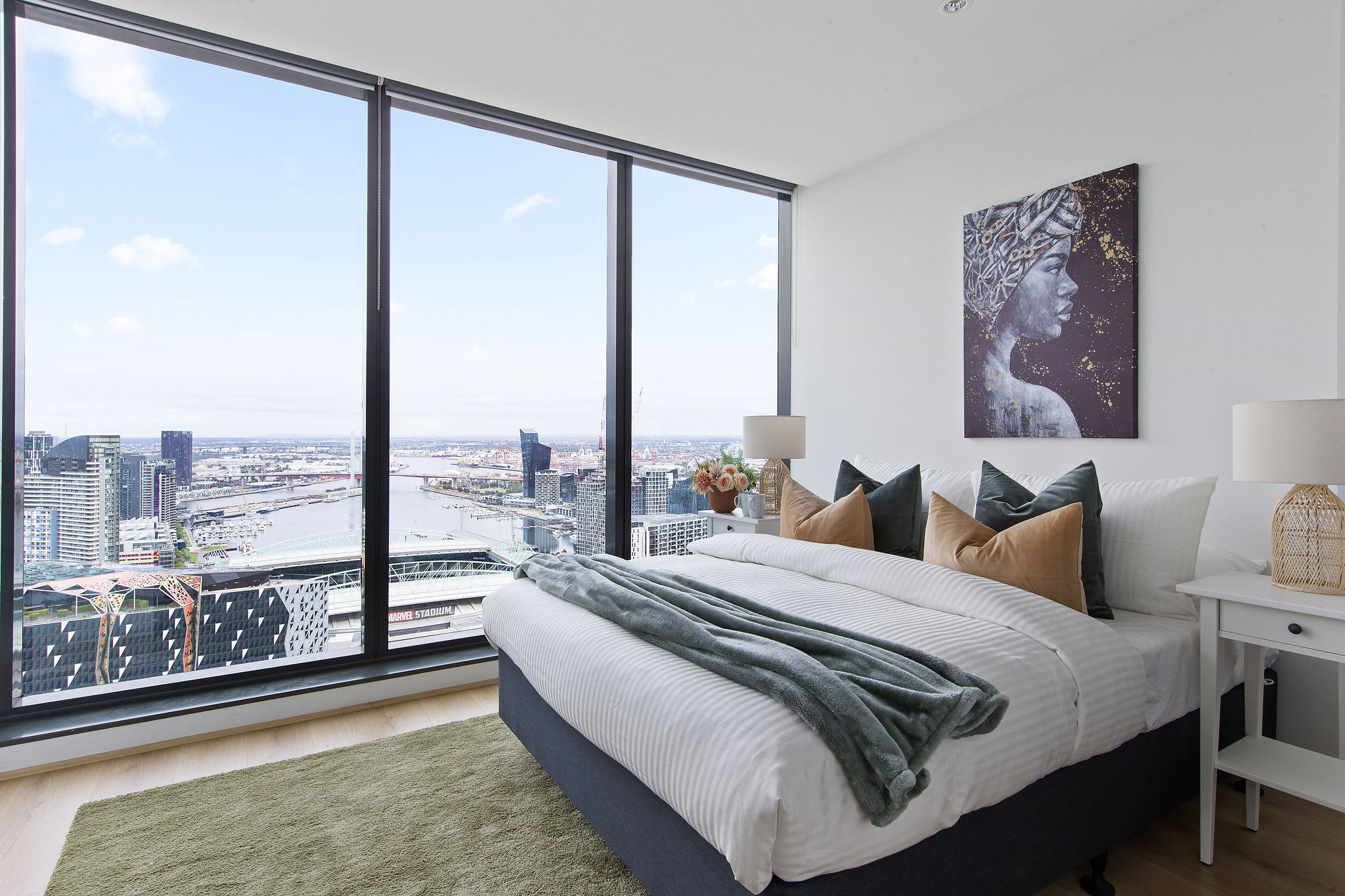A Cozy 2BR Apt with Harbour Views, FREE Parking — Melbourne, Victoria — vacation rental