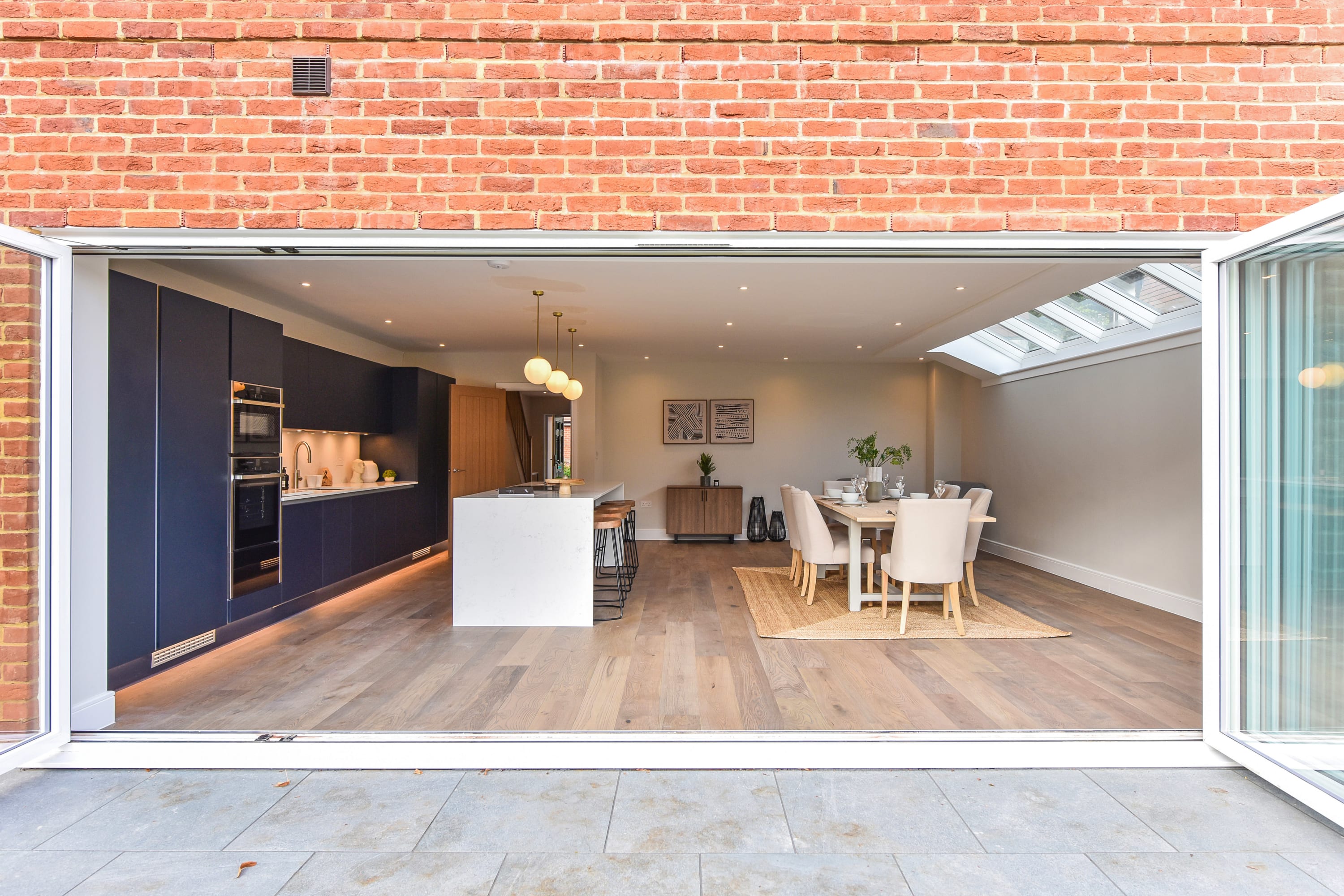 Open up the large bifold doors for that inddor/outdoor living feel.