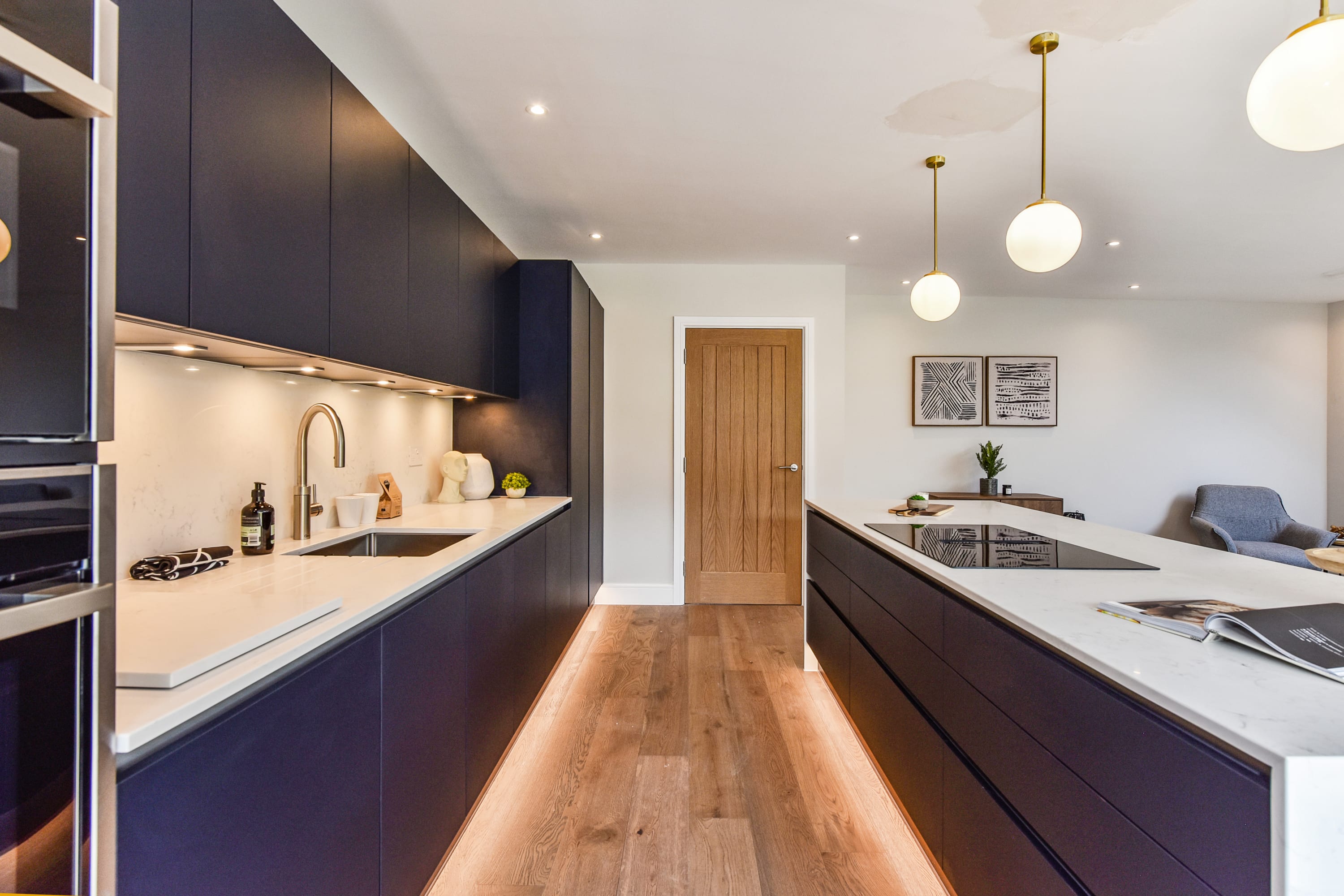 The kitchen has everything you need to prepare and cook all meals during your stay.