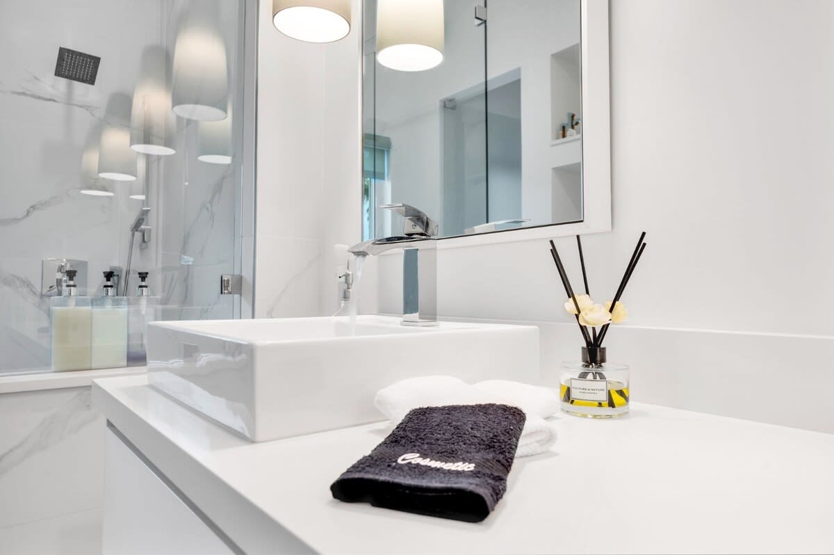 Brand new ensuite bathroom with all the essentials - perfect for kids and adults.