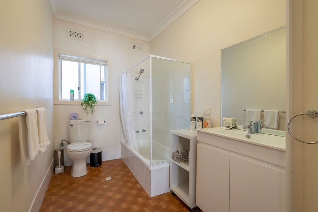 Clean and sanitized bathroom