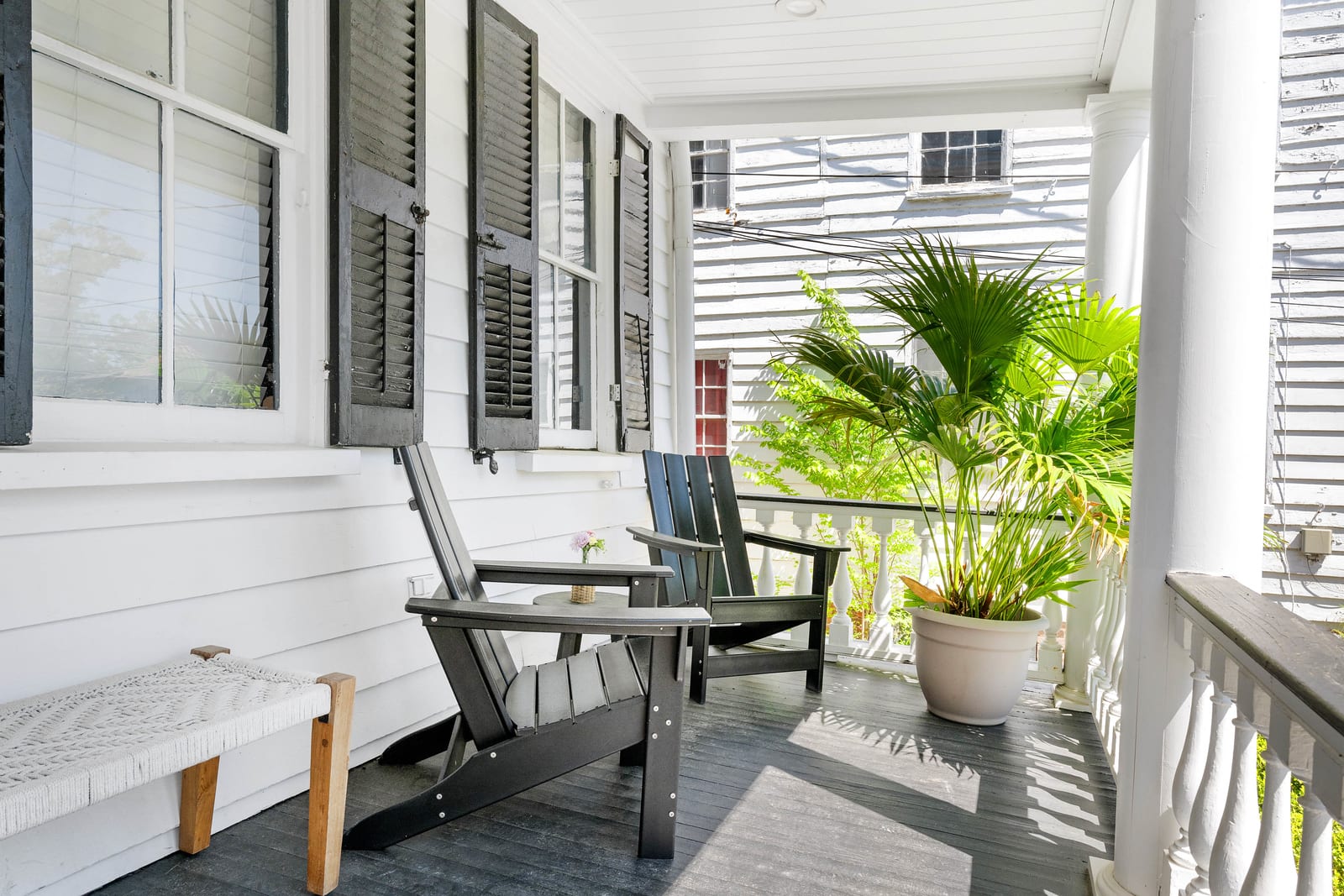 Endless porch space with seating for your group