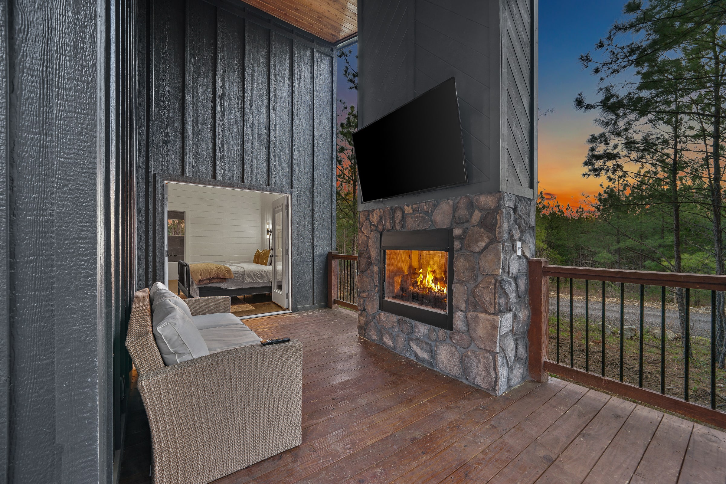 NEW! Modern Cabin - Hot Tub & Fire Pit - Sleeps 6!