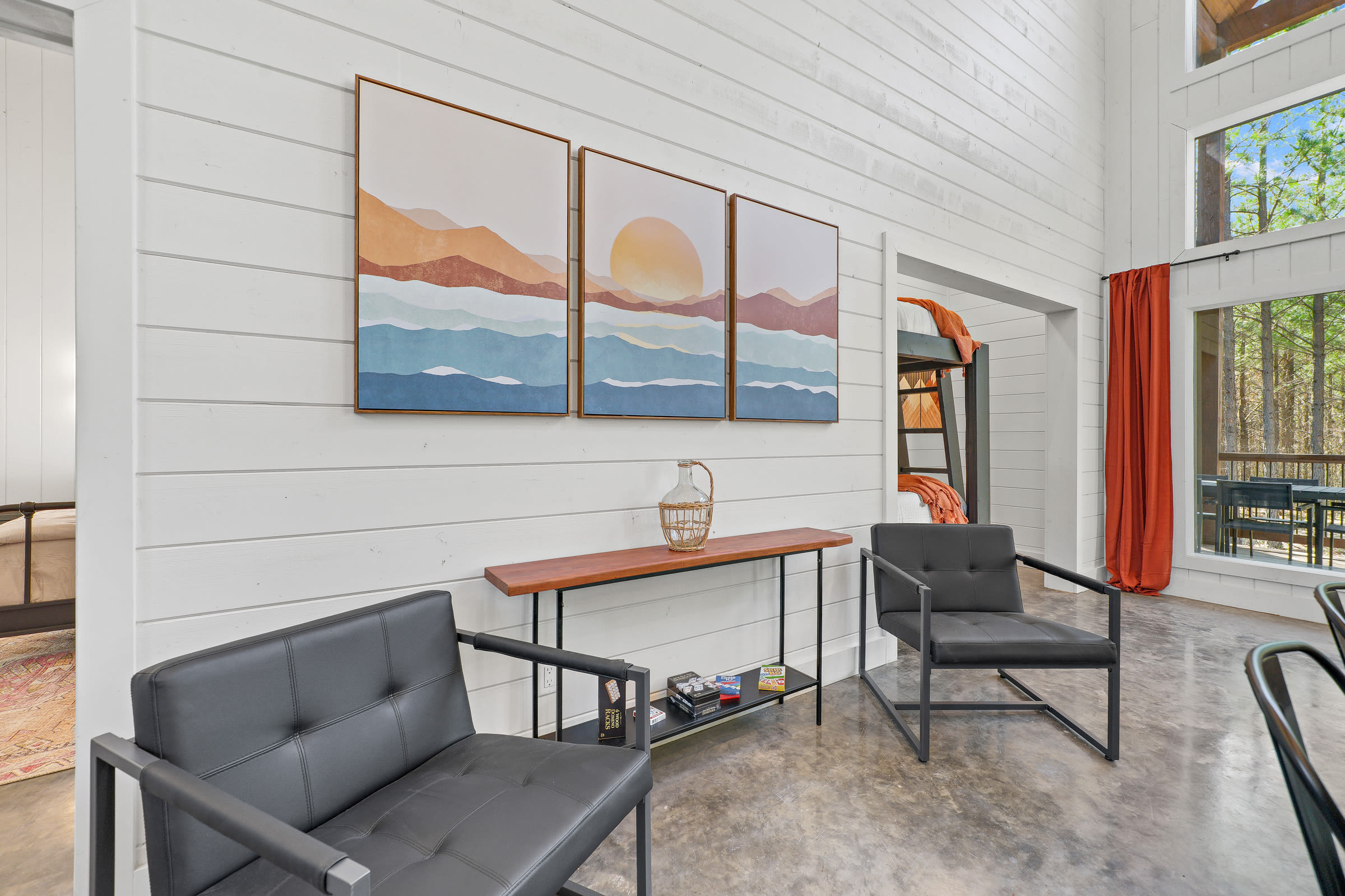 NEW! Modern Cabin - Hot Tub & Fire Pit - Sleeps 6!