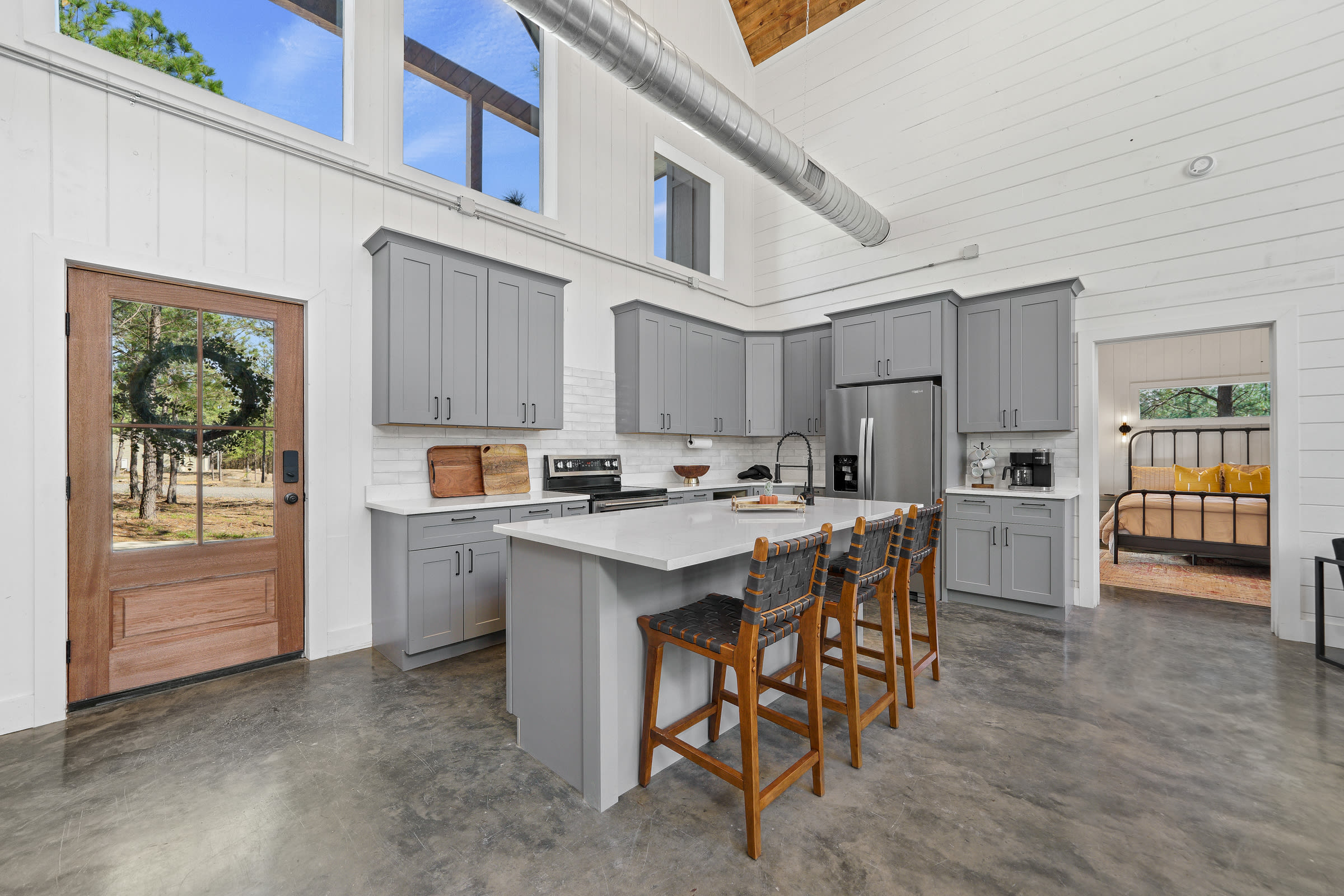 NEW! Modern Cabin - Hot Tub & Fire Pit - Sleeps 6!